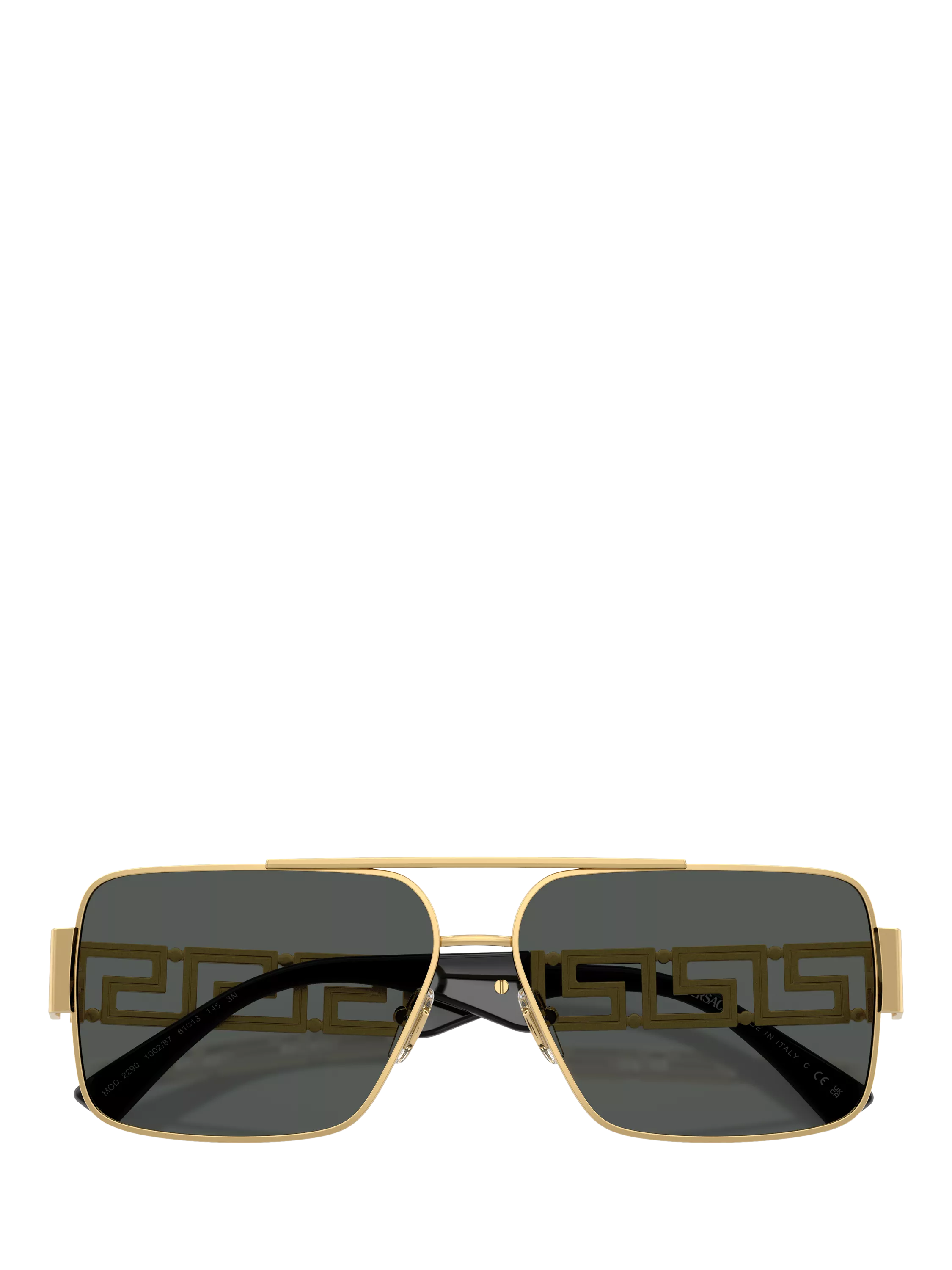 Versace rectangular sunglasses gold and grey, imported from the UK