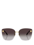 Versace cat's eye sunglasses gold/grey gradient (British brand)