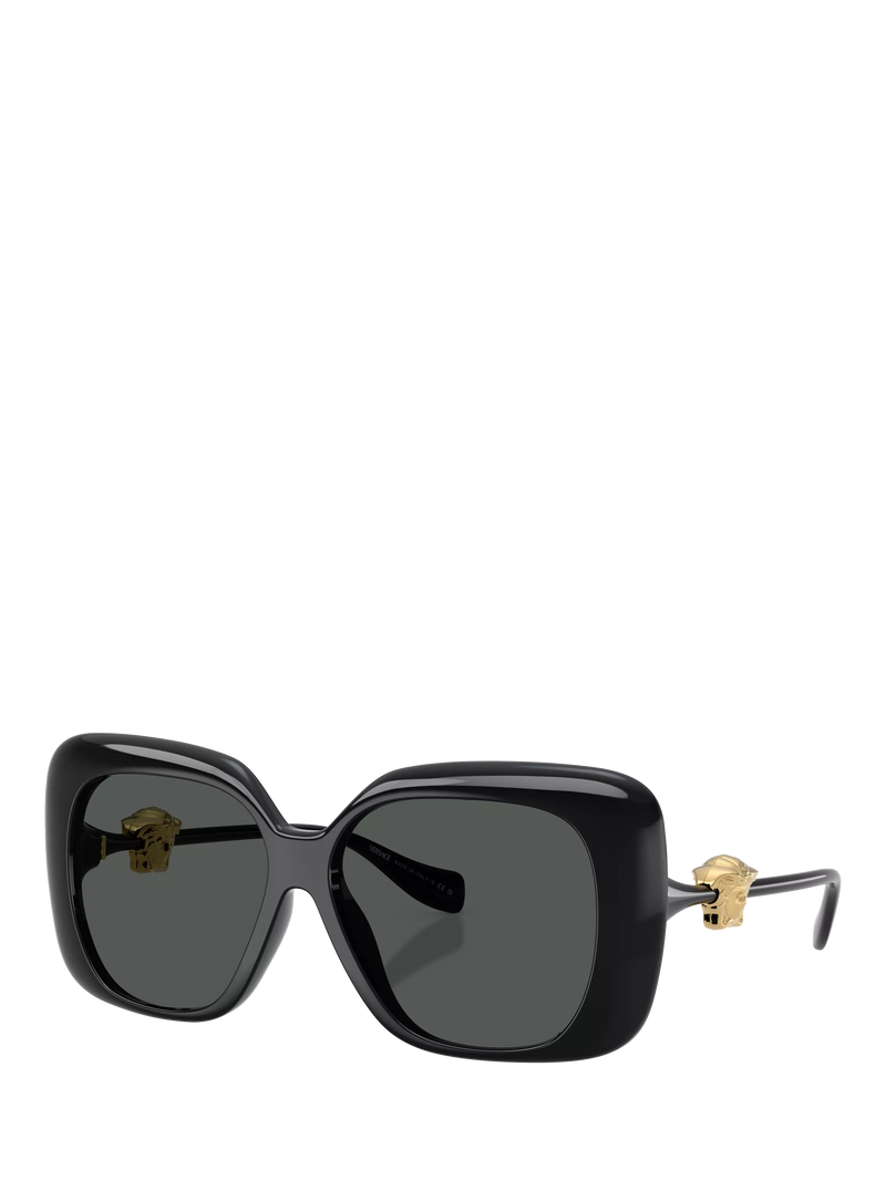 Versace square sunglasses black frame 57mm lens - British product