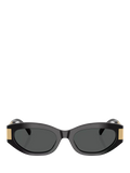 Versace cat's eye sunglasses black frame grey lenses 54mm, UK version