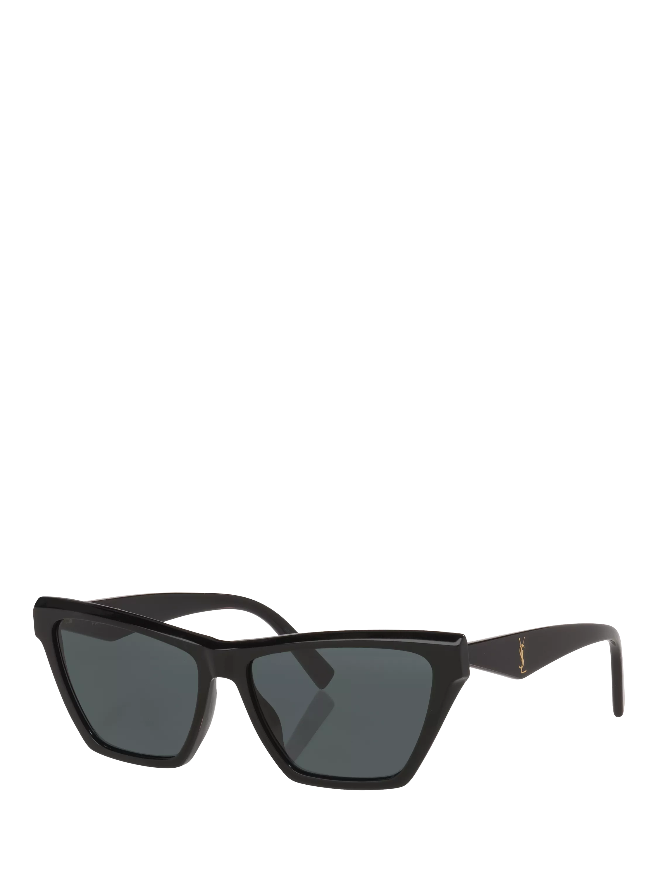 Yves Saint Laurent cat eye sunglasses 58mm black acetate (British brand)