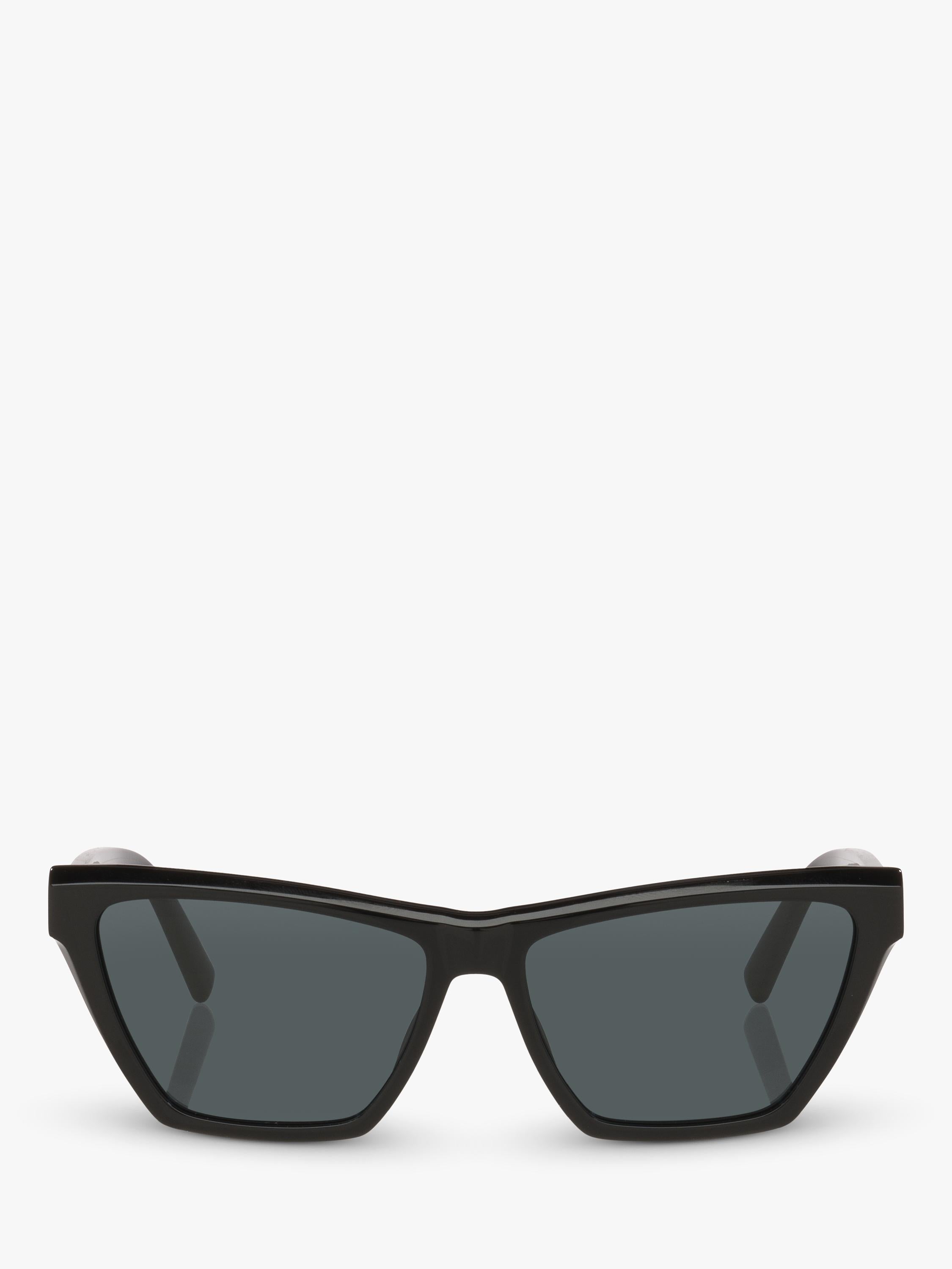Yves Saint Laurent cat eye sunglasses 58mm black acetate (British brand)