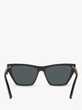 Yves Saint Laurent cat eye sunglasses 58mm black acetate (British brand)