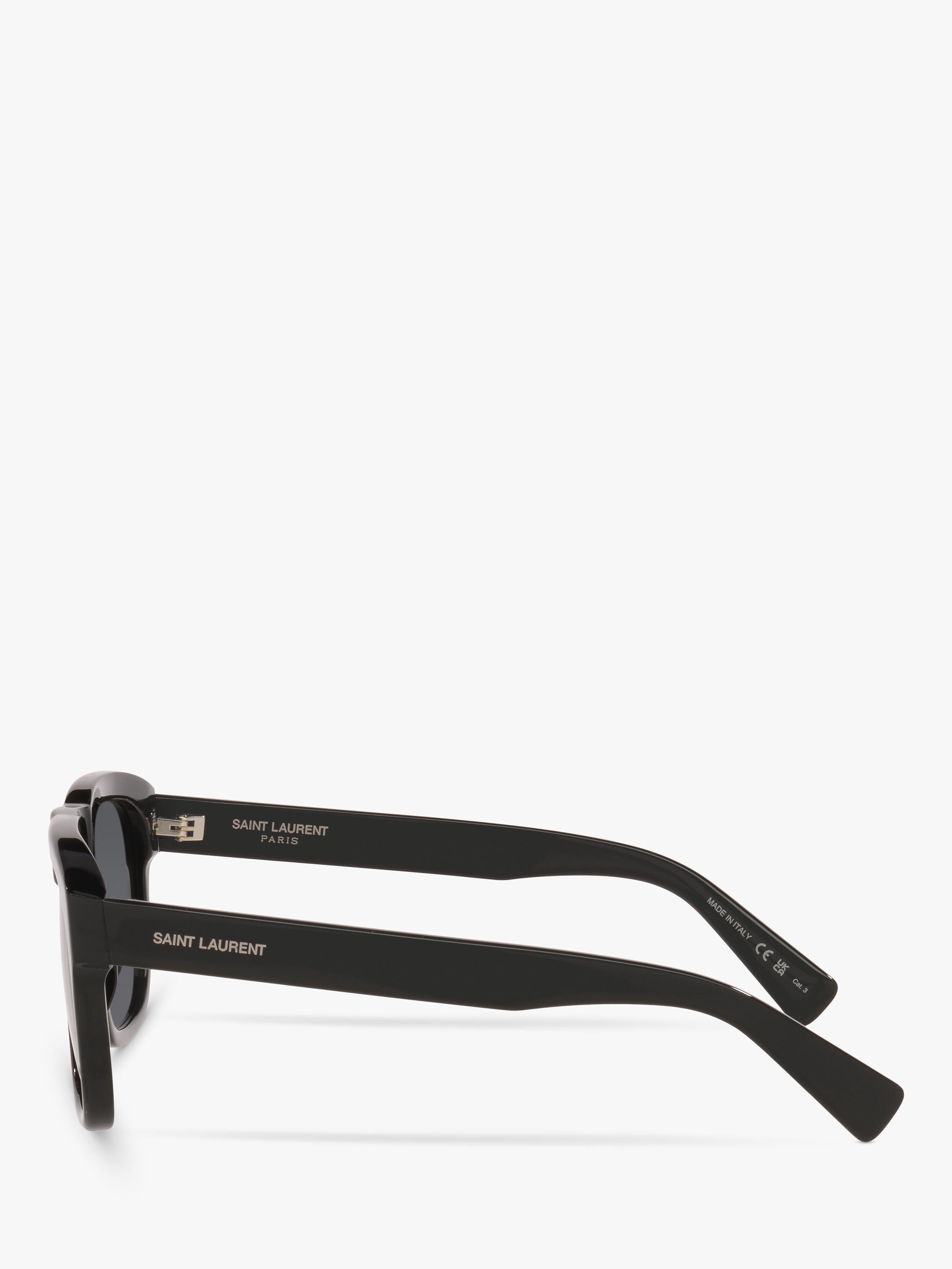 Yves Saint Laurent men's rectangular black sunglasses - British product