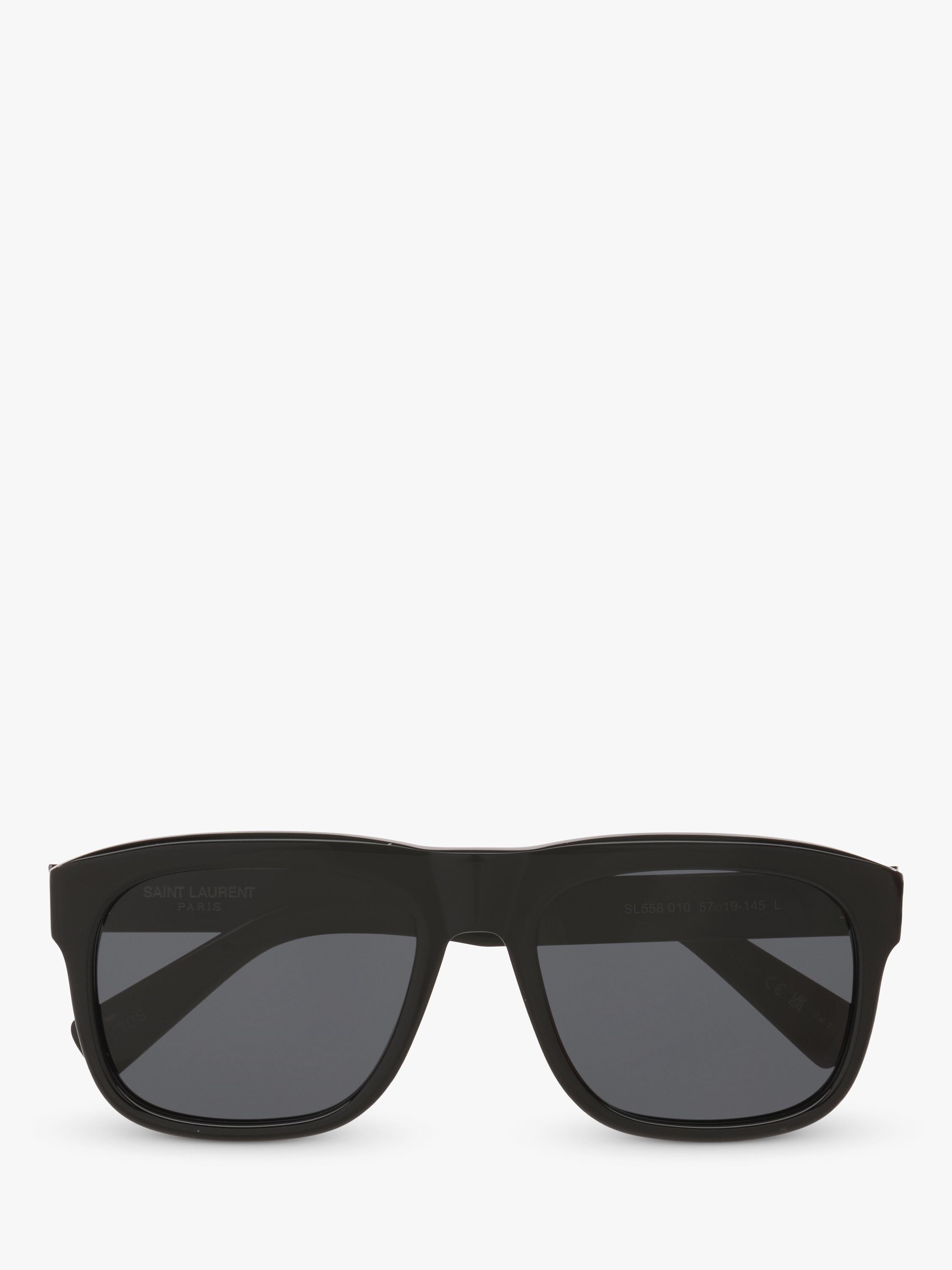 Yves Saint Laurent men's rectangular black sunglasses - British product