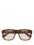 YSL square sunglasses tortoise brown beige, imported from the UK