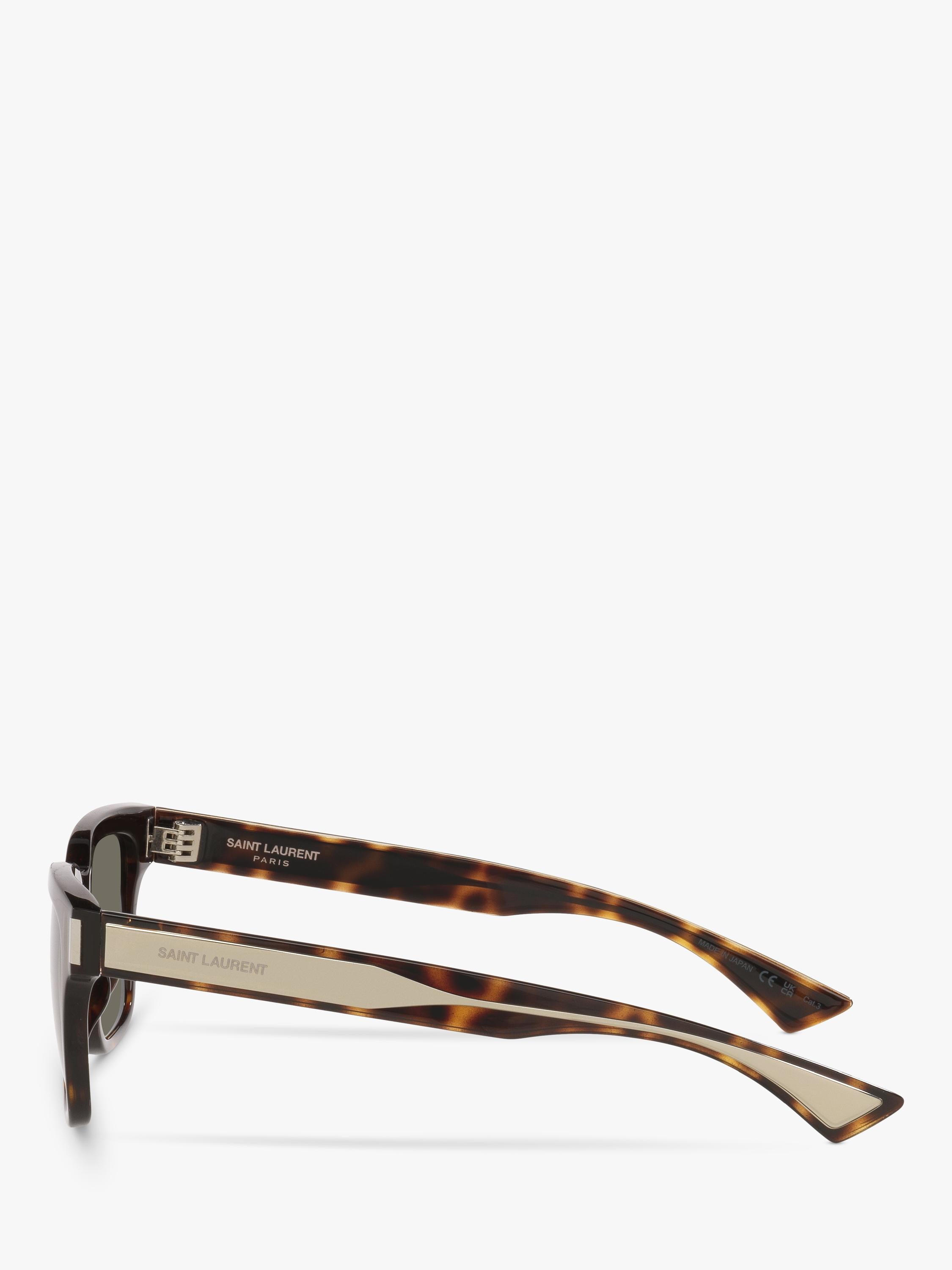 Yves Saint Laurent tortoise rectangular sunglasses 53mm - British product