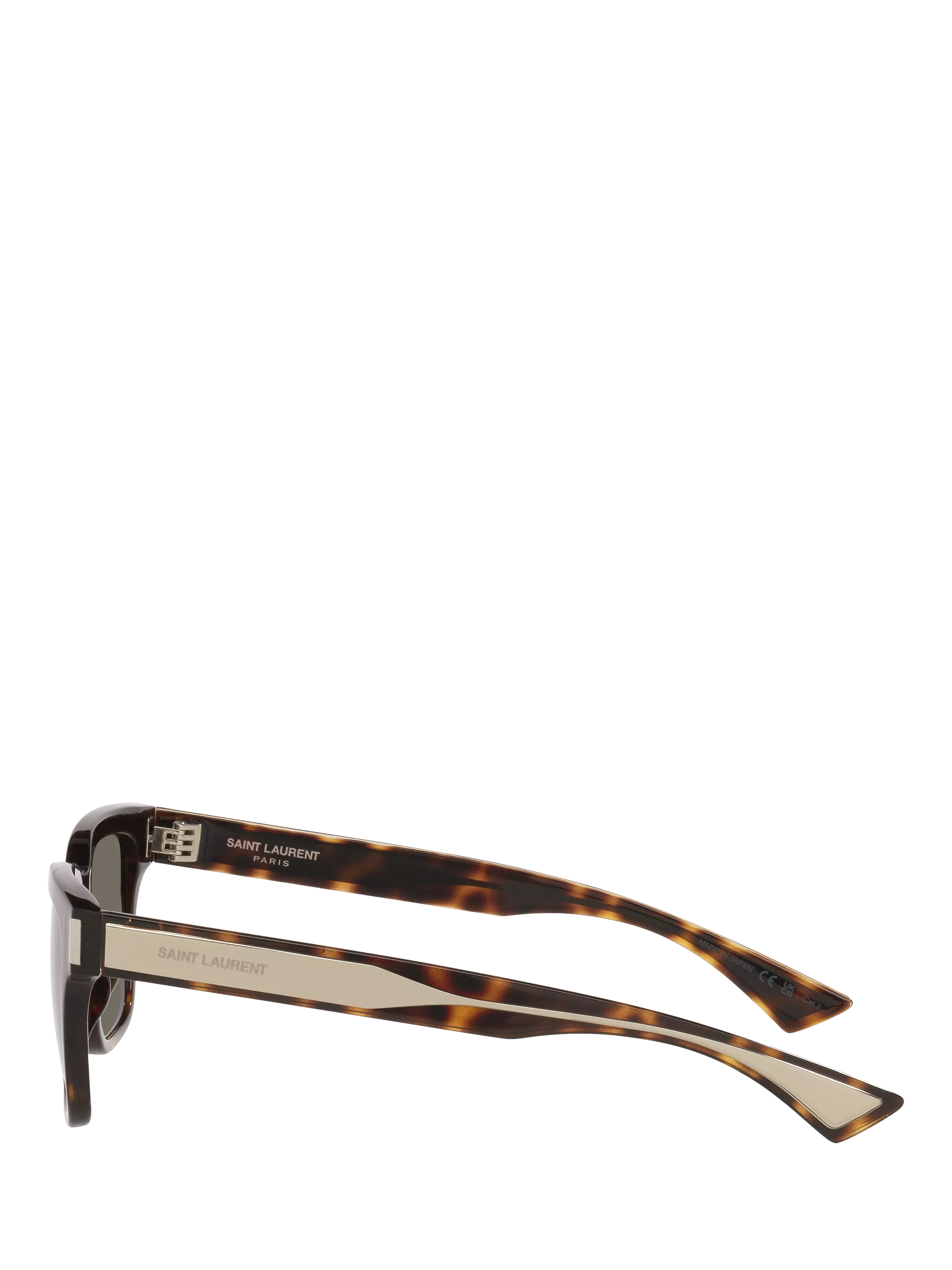Yves Saint Laurent tortoise rectangular sunglasses 53mm - British product