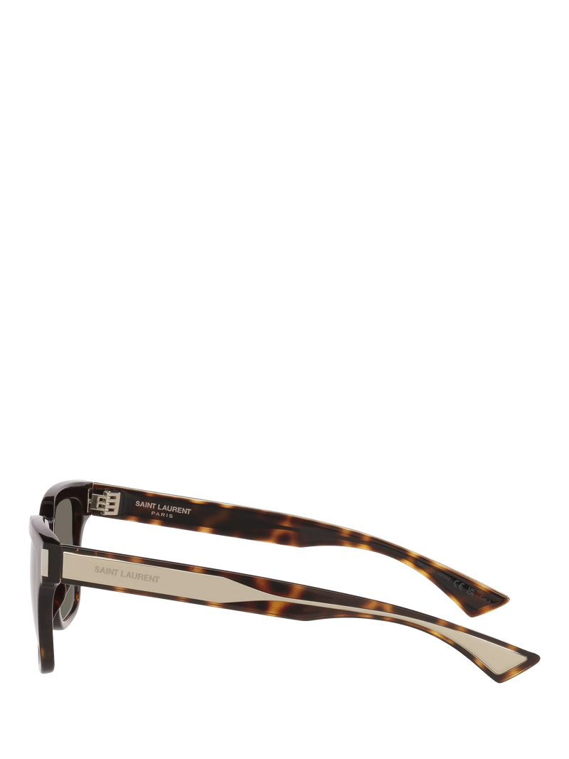 Yves Saint Laurent tortoise rectangular sunglasses 53mm - British product