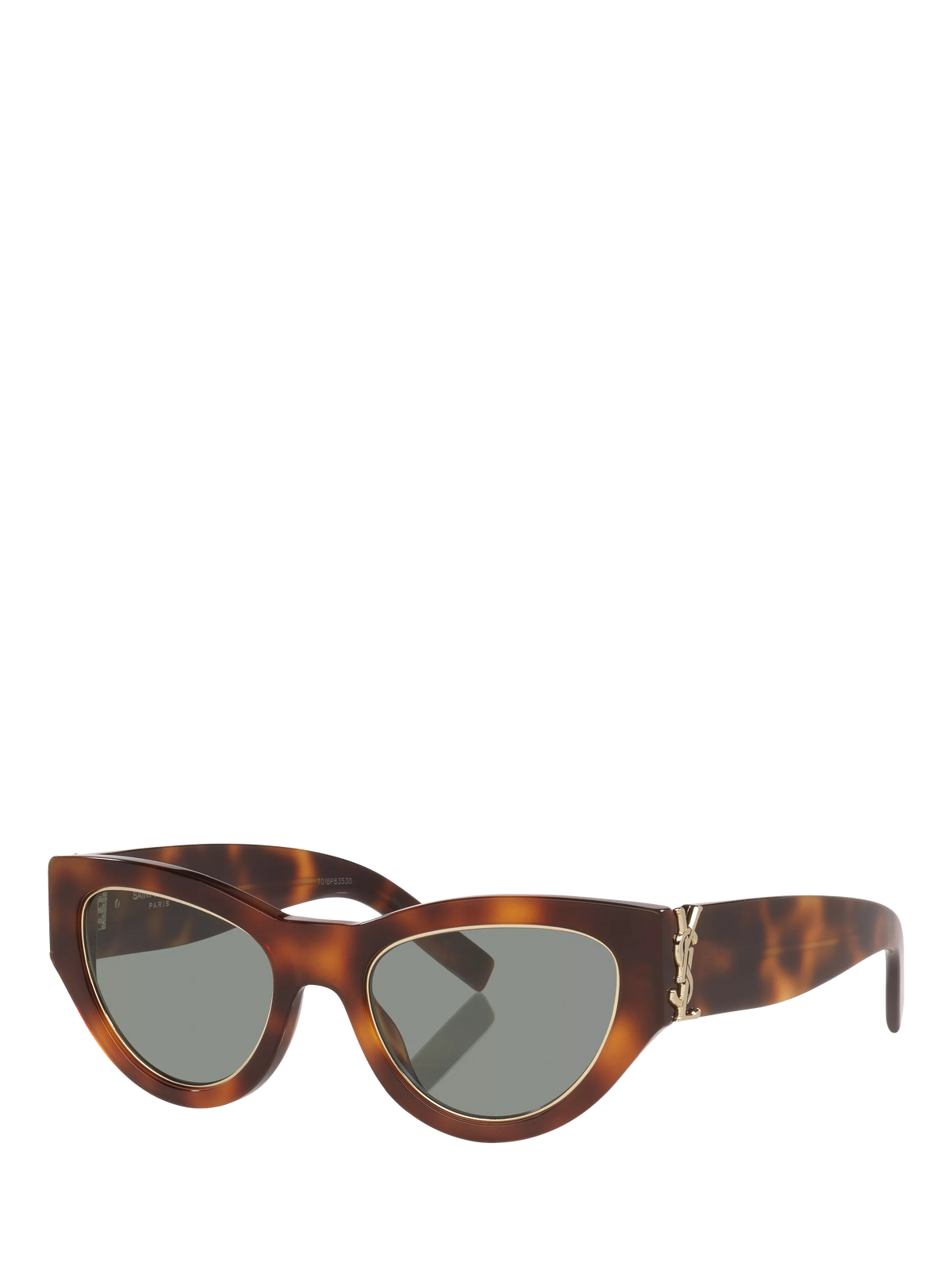 Yves Saint Laurent cat eye tortoise green sunglasses, imported from the UK