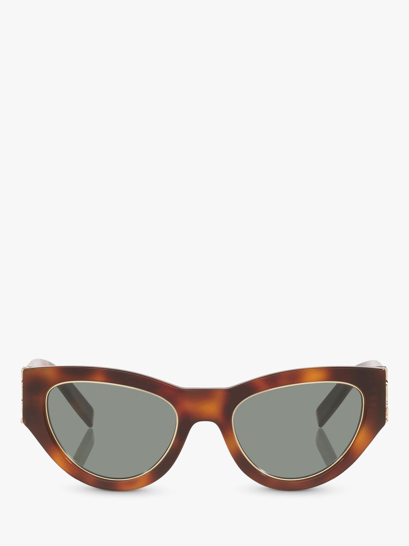 Yves Saint Laurent cat eye tortoise green sunglasses, imported from the UK