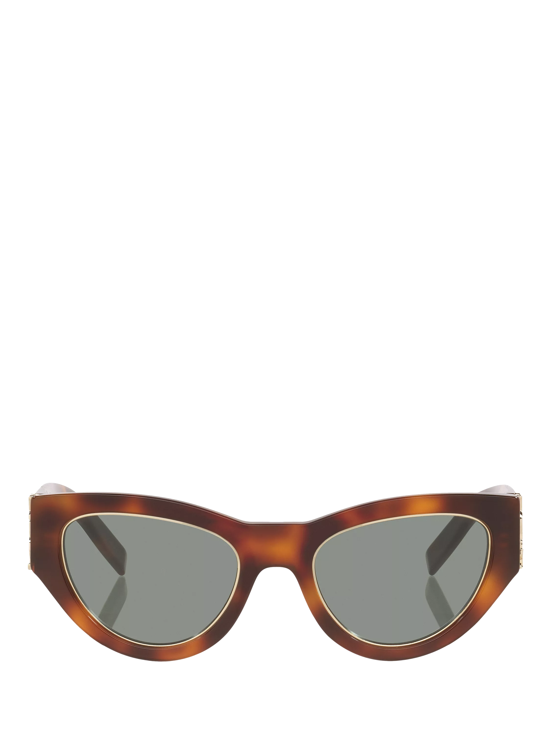 Yves Saint Laurent cat eye tortoise green sunglasses, imported from the UK