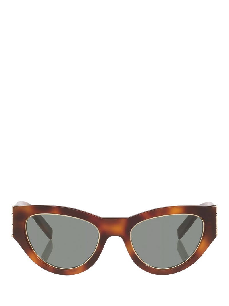 Yves Saint Laurent cat eye tortoise green sunglasses, imported from the UK