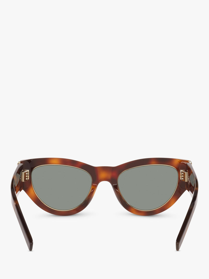 Yves Saint Laurent cat eye tortoise green sunglasses, imported from the UK