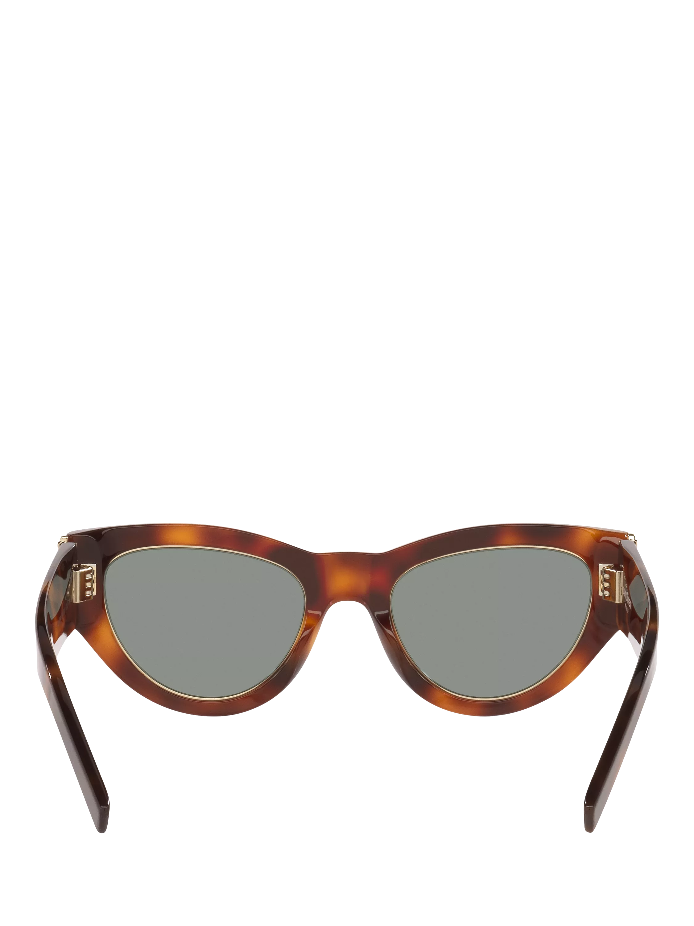Yves Saint Laurent cat eye tortoise green sunglasses, imported from the UK