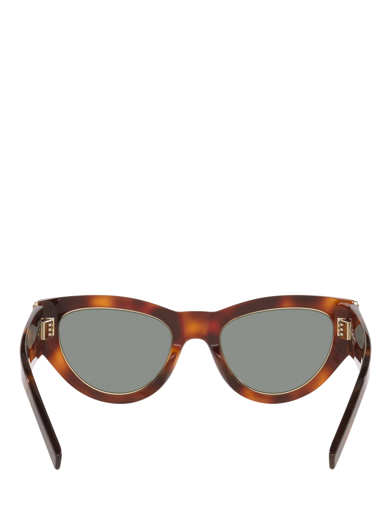 Yves Saint Laurent cat eye tortoise green sunglasses, imported from the UK