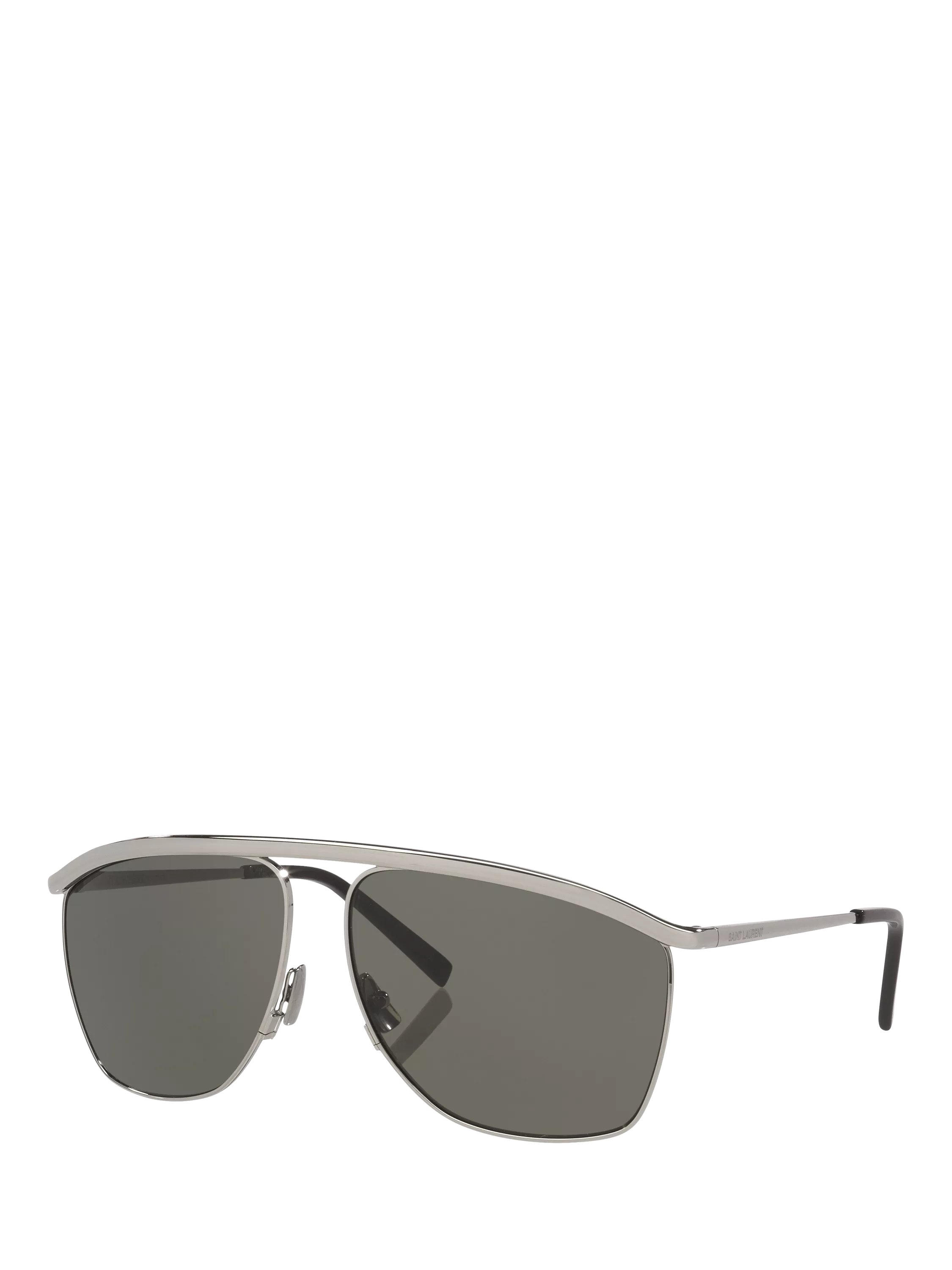 Yves Saint Laurent aviator sunglasses in silver, imported from the UK