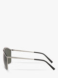 Yves Saint Laurent aviator sunglasses in silver, imported from the UK