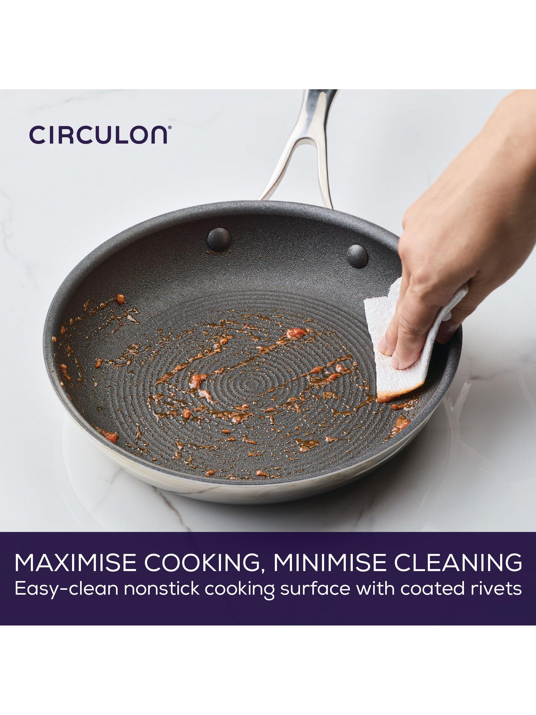 Circulon ScratchDefense frying pan, imported from the UK