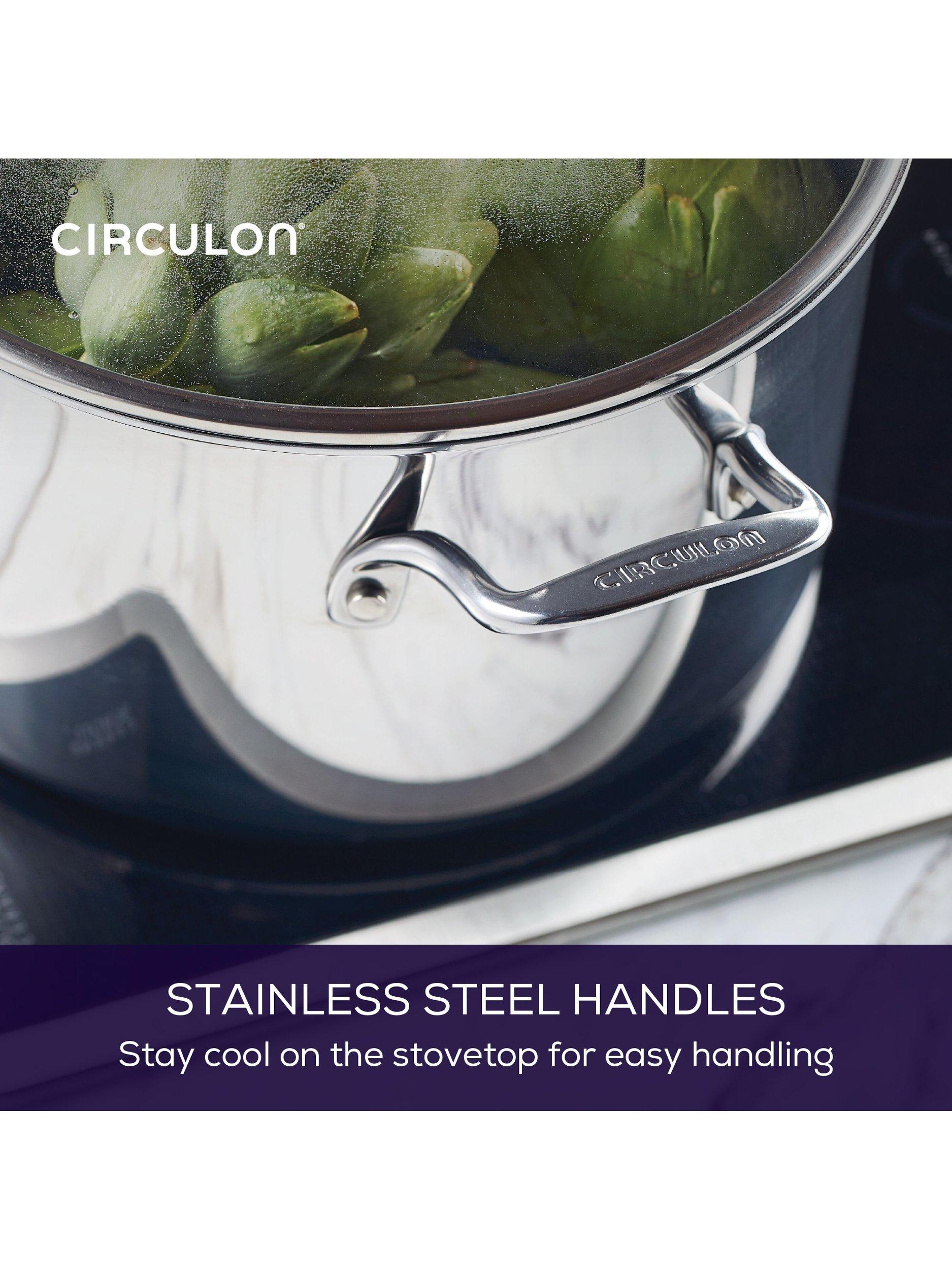 Circulon ScratchDefense non-stick stockpot 26cm stainless steel - British product