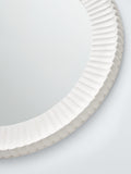 John Lewis carved round wall mirror 70cm white - British product