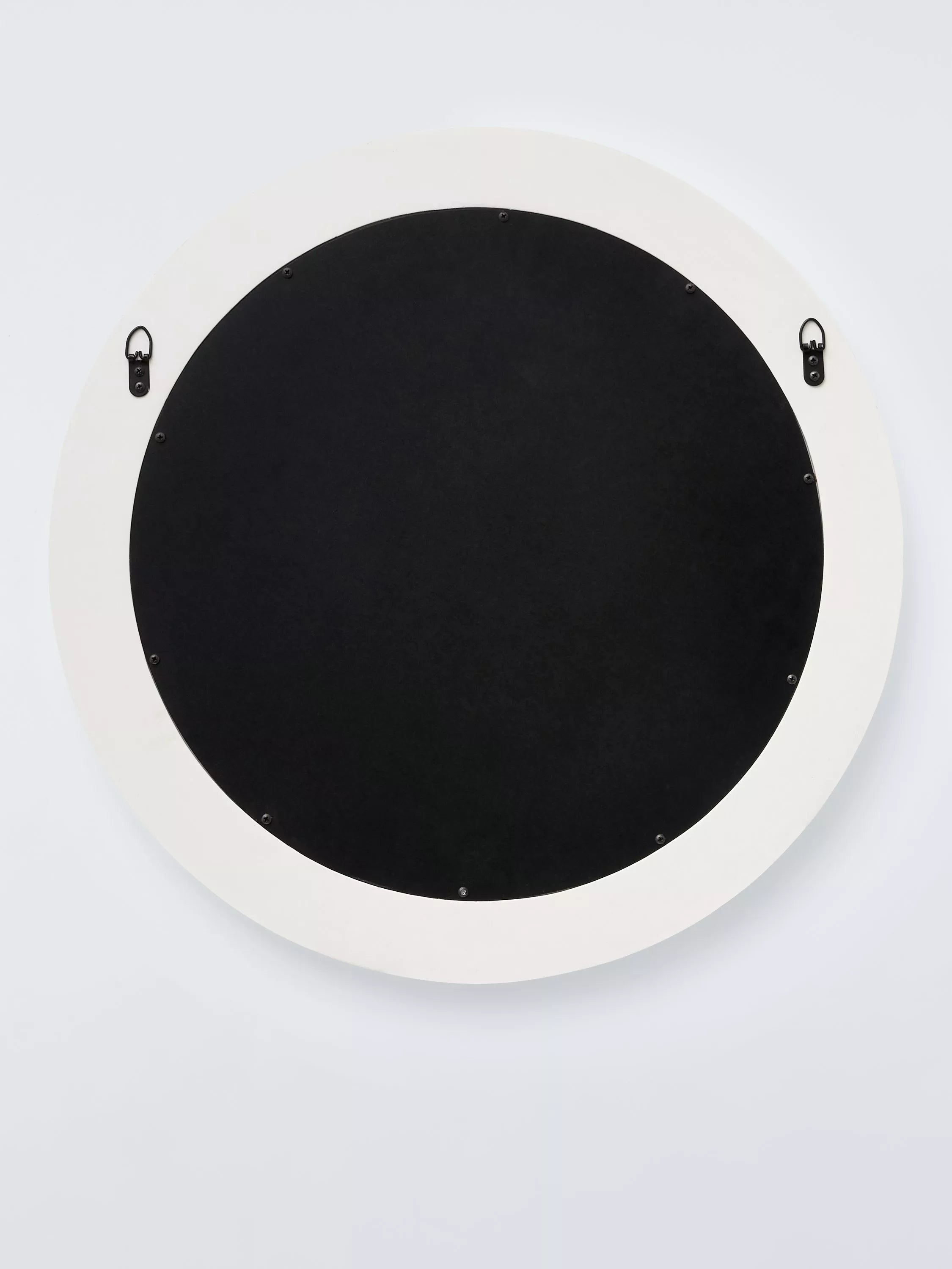 John Lewis carved round wall mirror 70cm white - British product