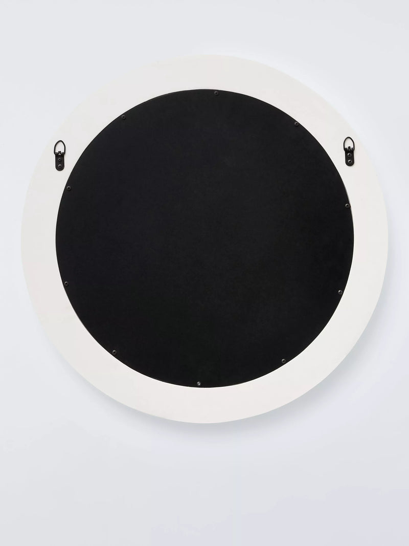 John Lewis carved round wall mirror 70cm white - British product
