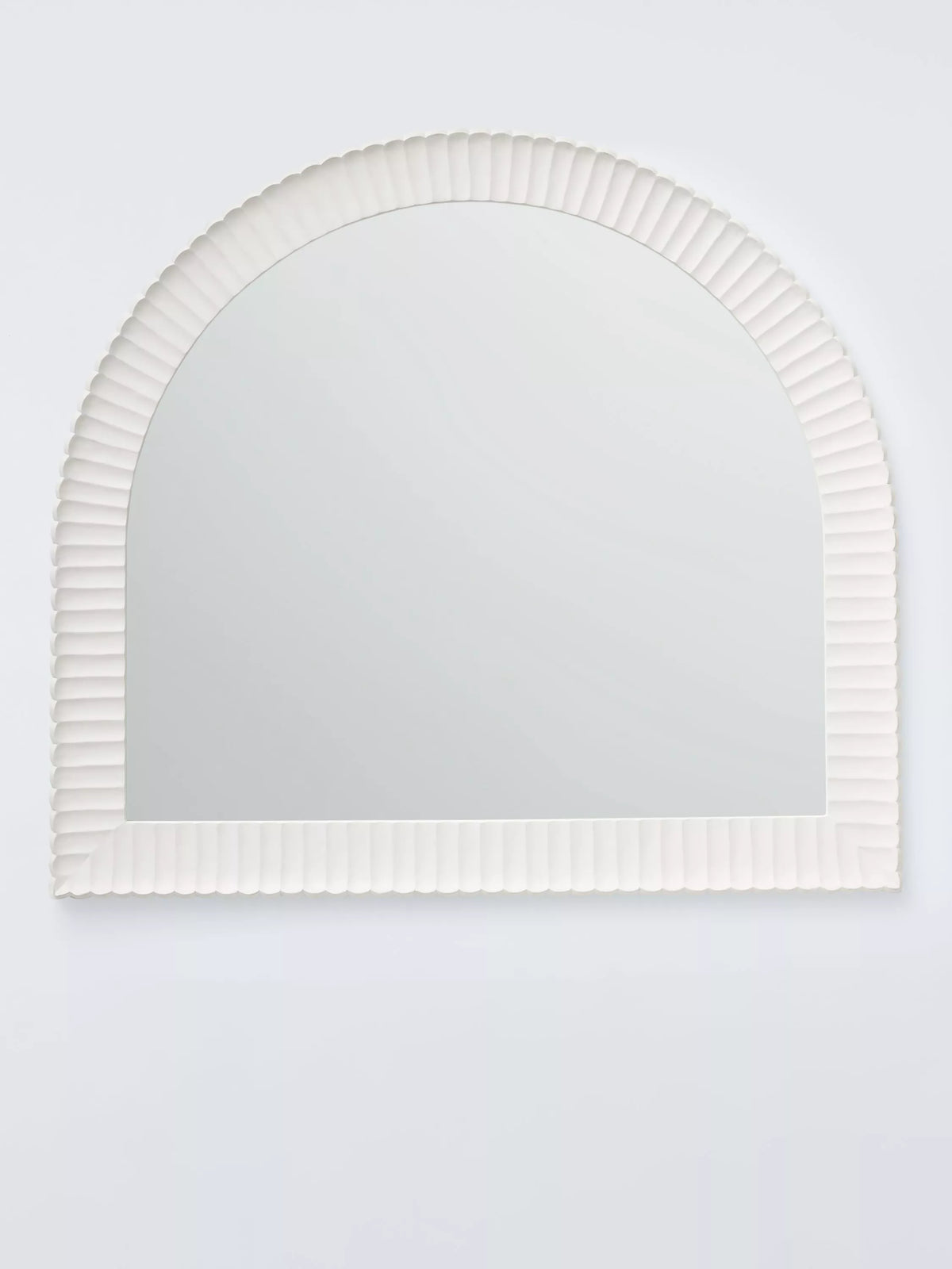 John Lewis coastal carved mirror 95x105cm white, imported from the UK