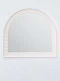 John Lewis coastal carved mirror 95x105cm white, imported from the UK
