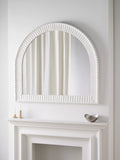 John Lewis coastal carved mirror 95x105cm white, imported from the UK