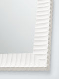 John Lewis coastal carved mirror 95x105cm white, imported from the UK
