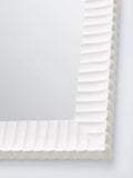 John Lewis coastal carved mirror 95x105cm white, imported from the UK