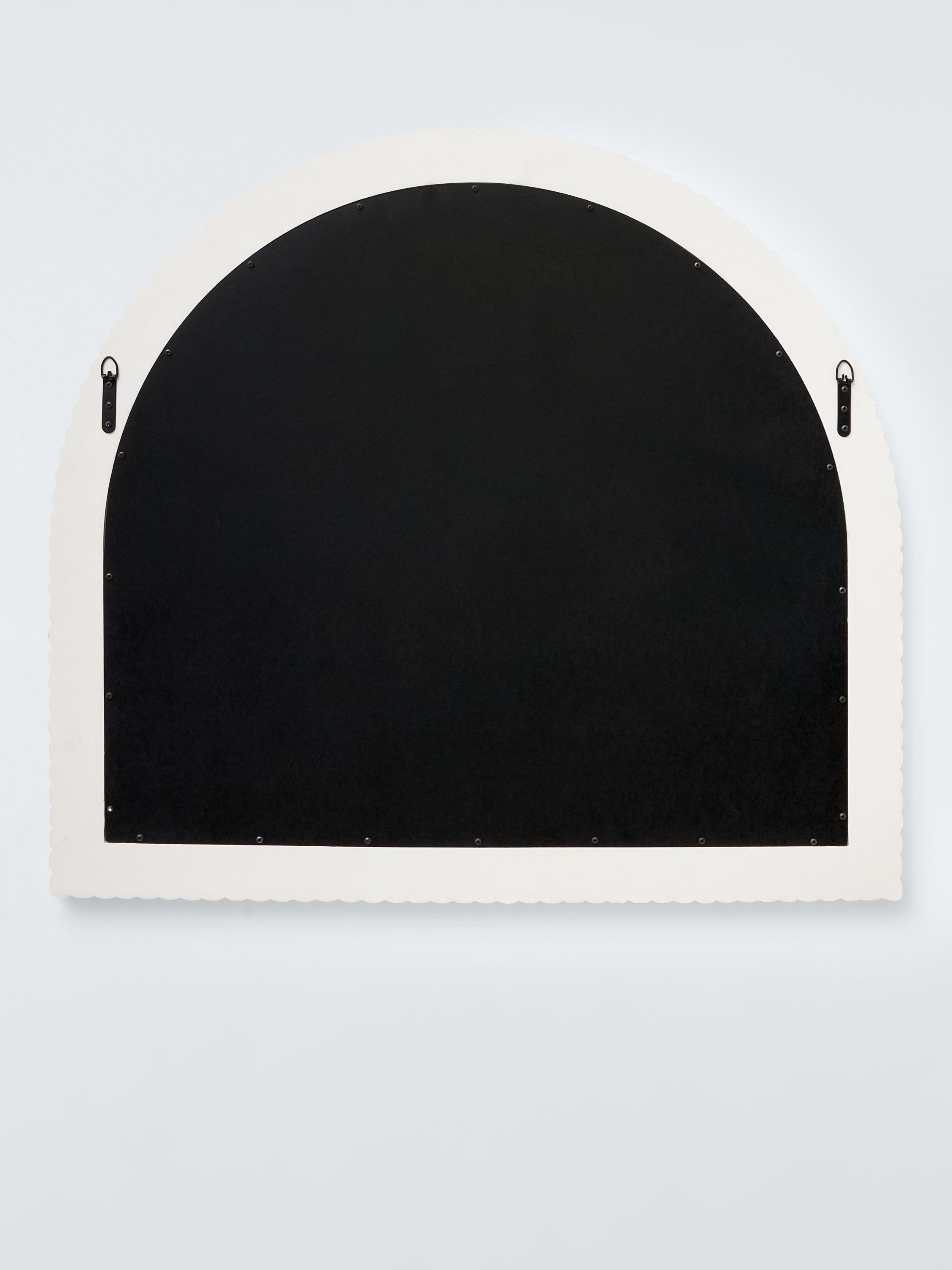 John Lewis coastal carved mirror 95x105cm white, imported from the UK