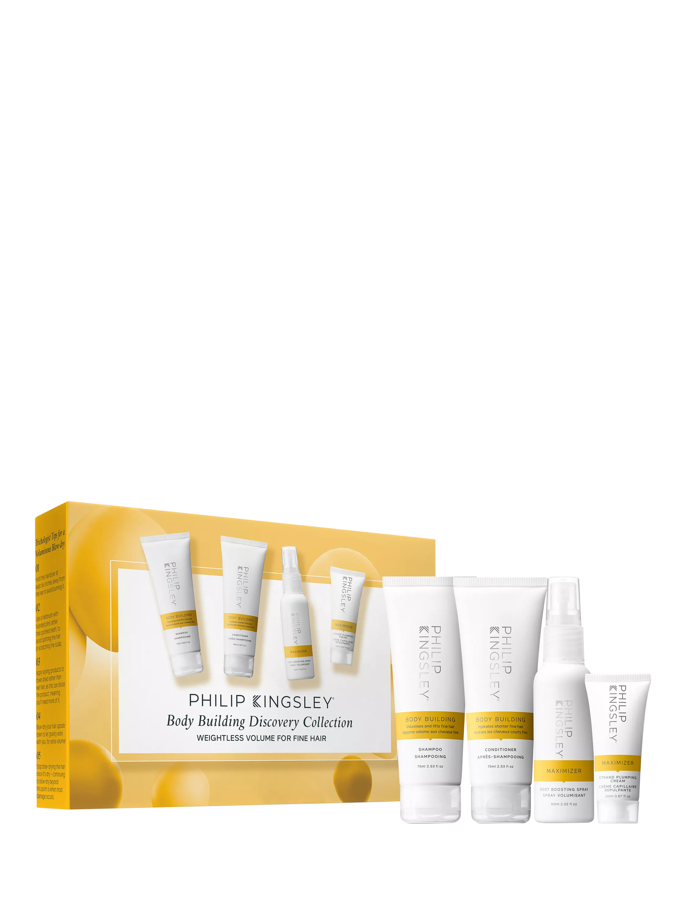 Philip Kingsley Body Building Discovery Collection haircare gift set, UK version