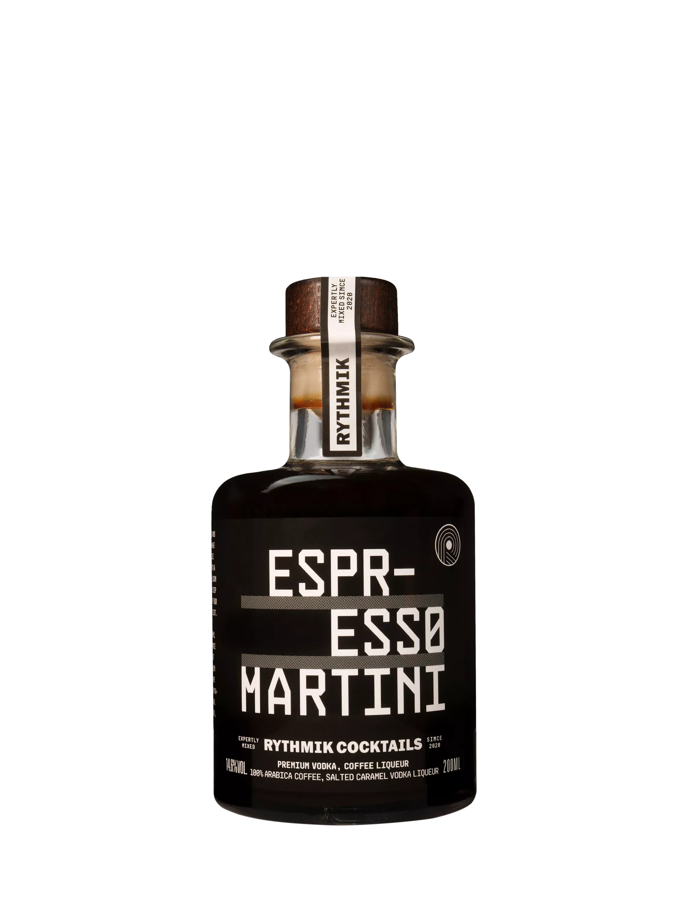 Rythmik Cocktails espresso martini cocktail 20cl, imported from the UK