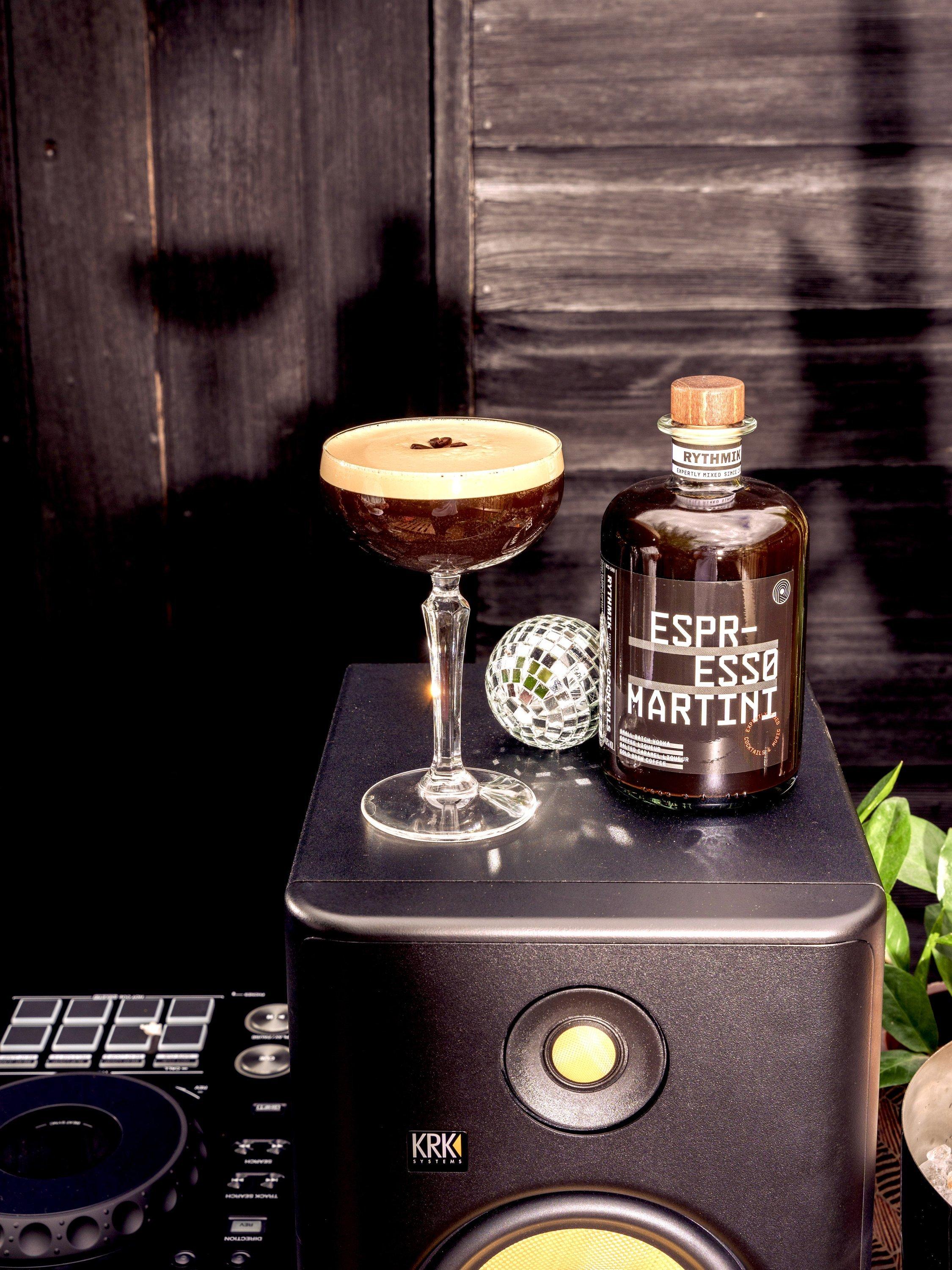 Rythmik Cocktails espresso martini cocktail 20cl, imported from the UK