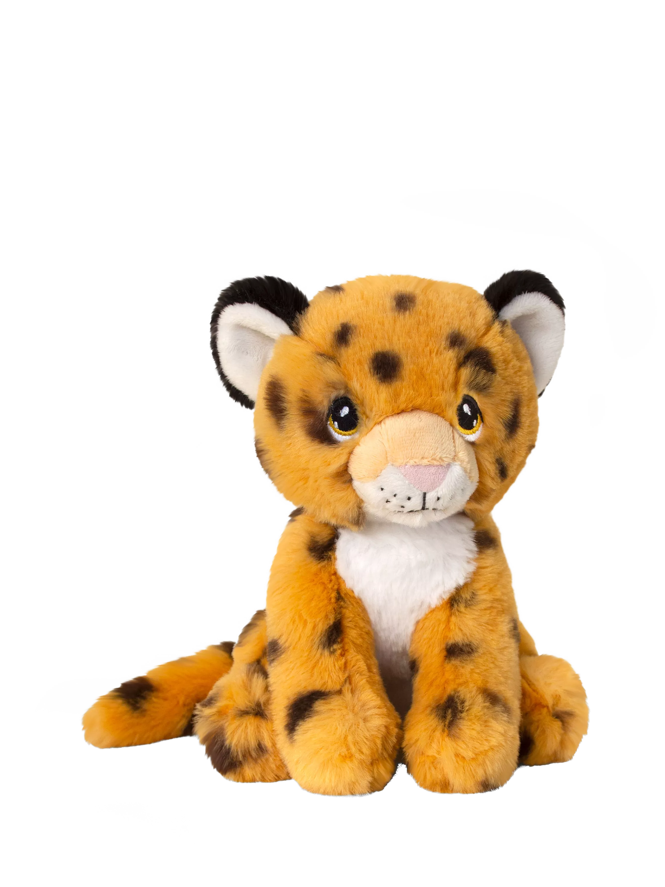 Keel Toys Keeleco jungle cat cheetah plush soft toy 18cm, UK version