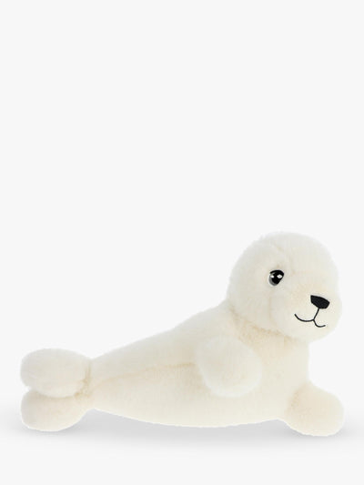 John Lewis Seal Plush Soft Toy 30cm with Embroidered Detailing Made from Recycled Materials- Buy online at McGrocer