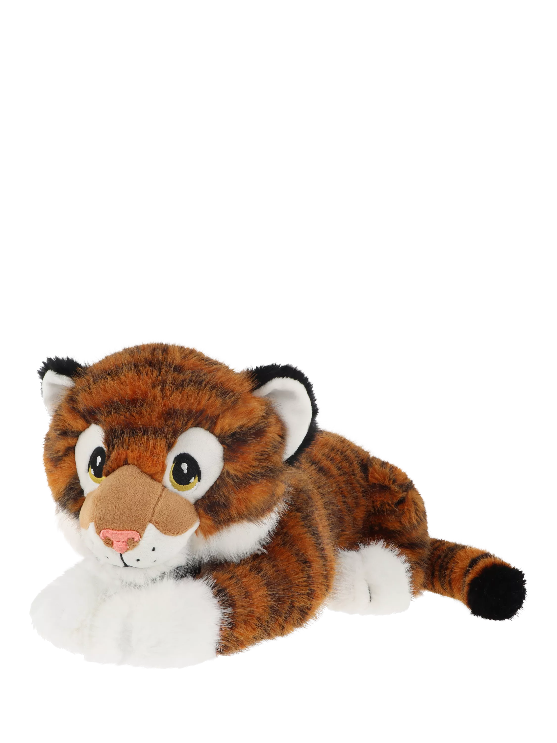 Keel Toys Keeleco Jungle Cat Tiger Plush Soft Toy, 35cm
