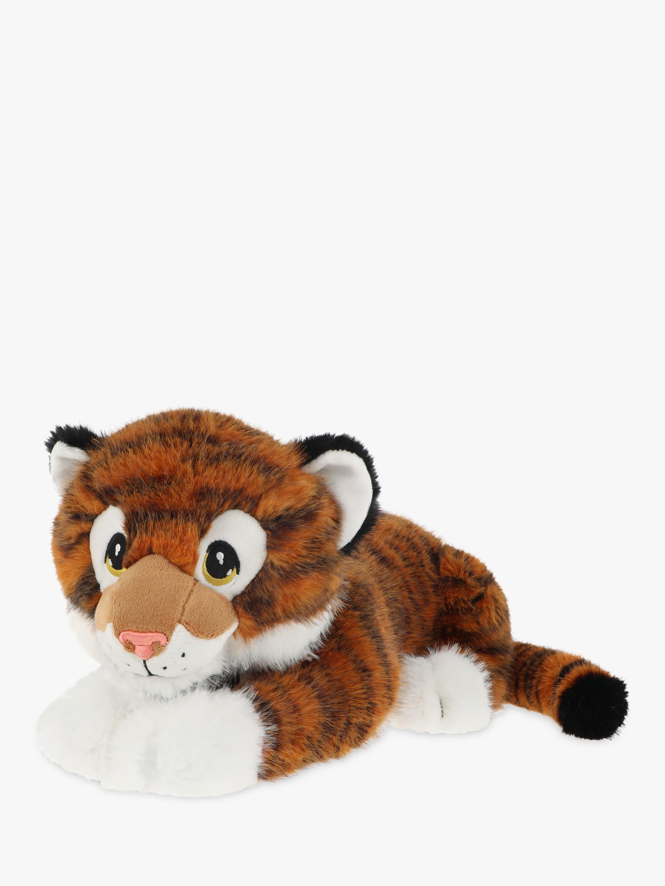 Keel Toys Keeleco Jungle Cat Tiger Plush Soft Toy, 35cm