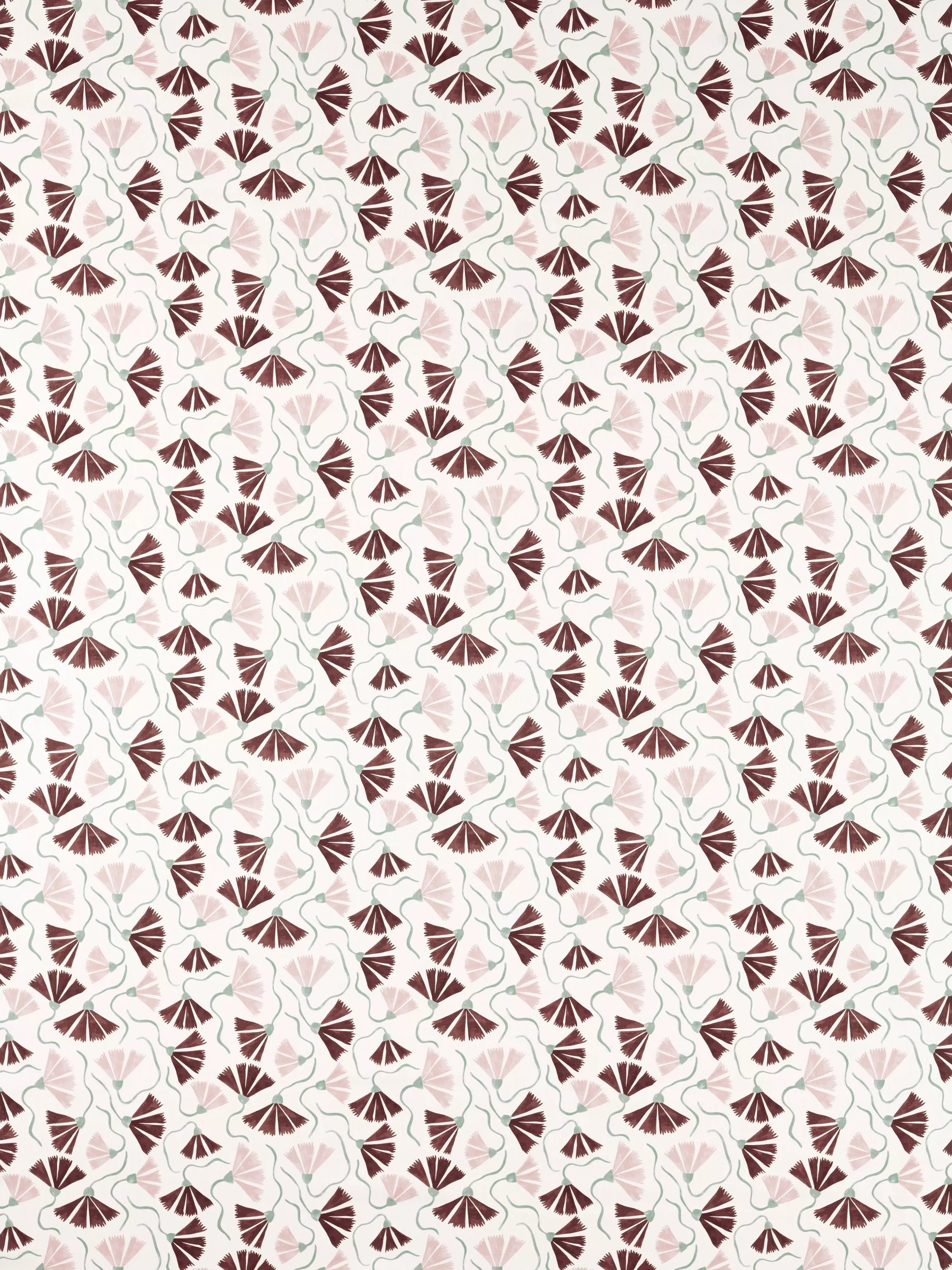 Scion Fringed Poppy furnishing fabric floral pattern, imported from the UK