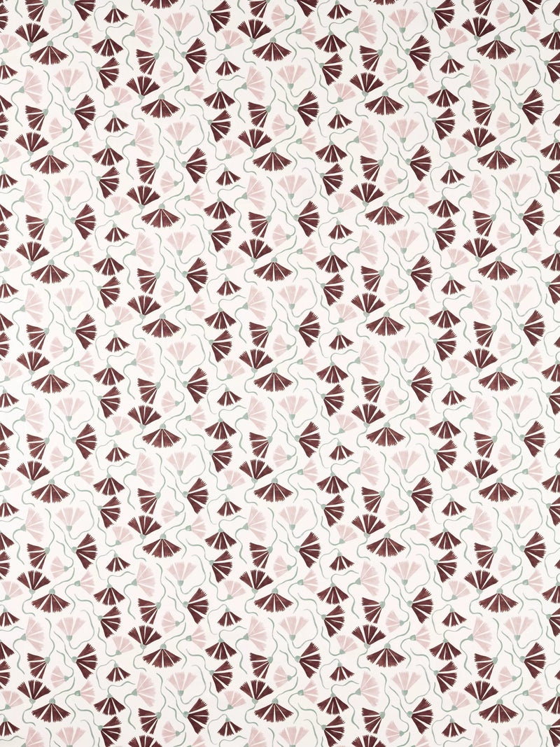 Scion Fringed Poppy furnishing fabric floral pattern, imported from the UK