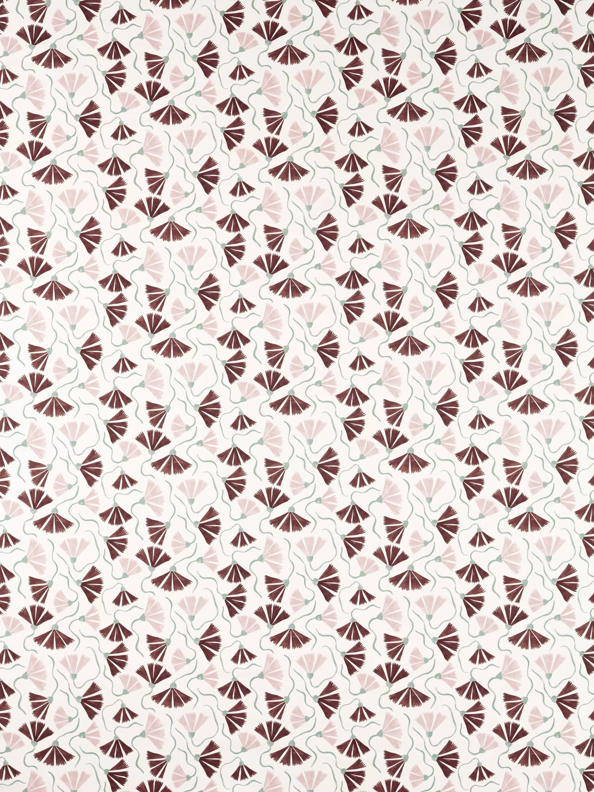 Scion Fringed Poppy furnishing fabric floral pattern, imported from the UK