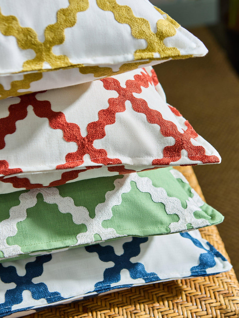 Scion Swithland furnishing fabric with geometric trellis design - British product