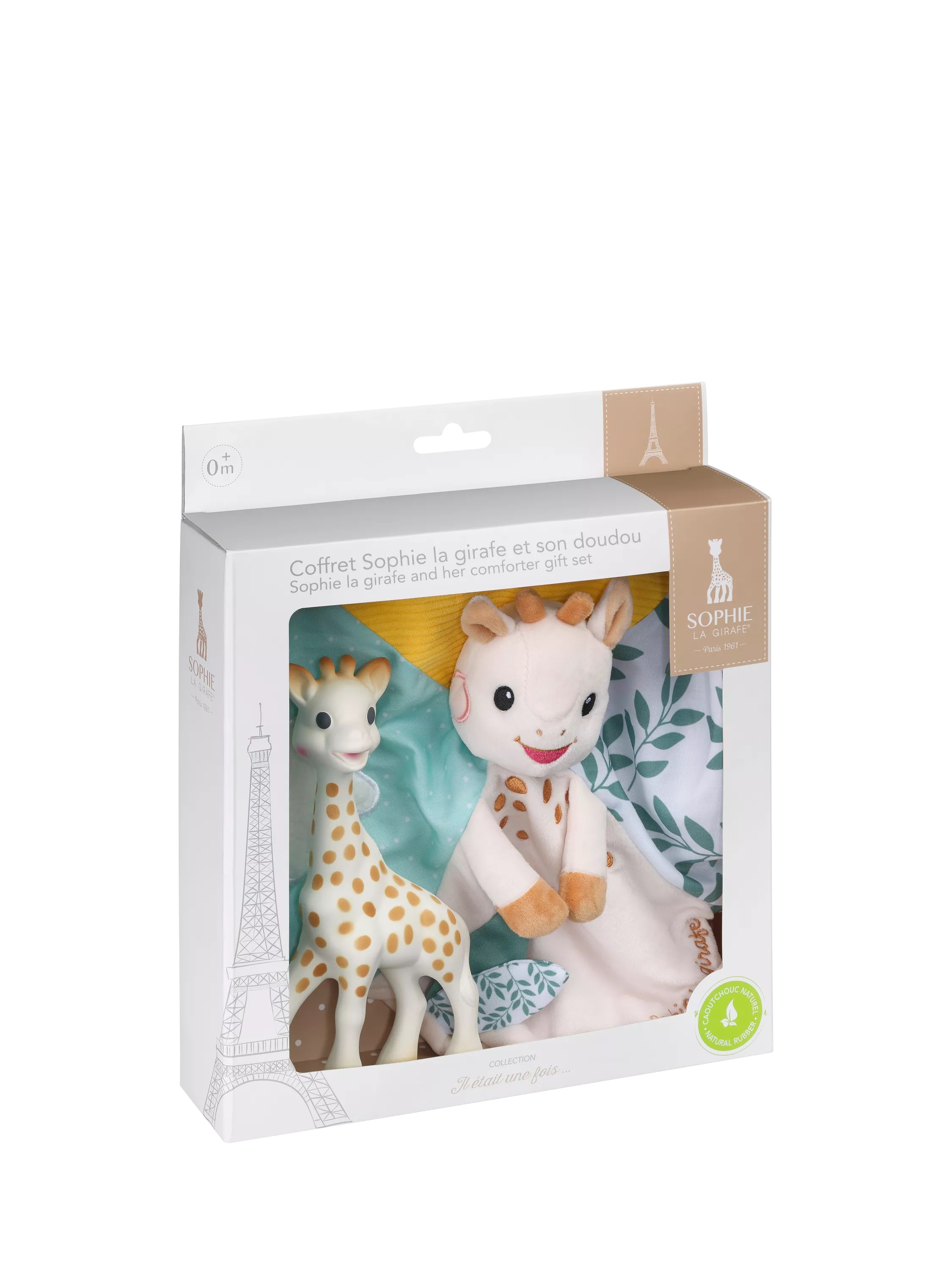 Sophie la girafe baby comforter gift set, imported from the UK