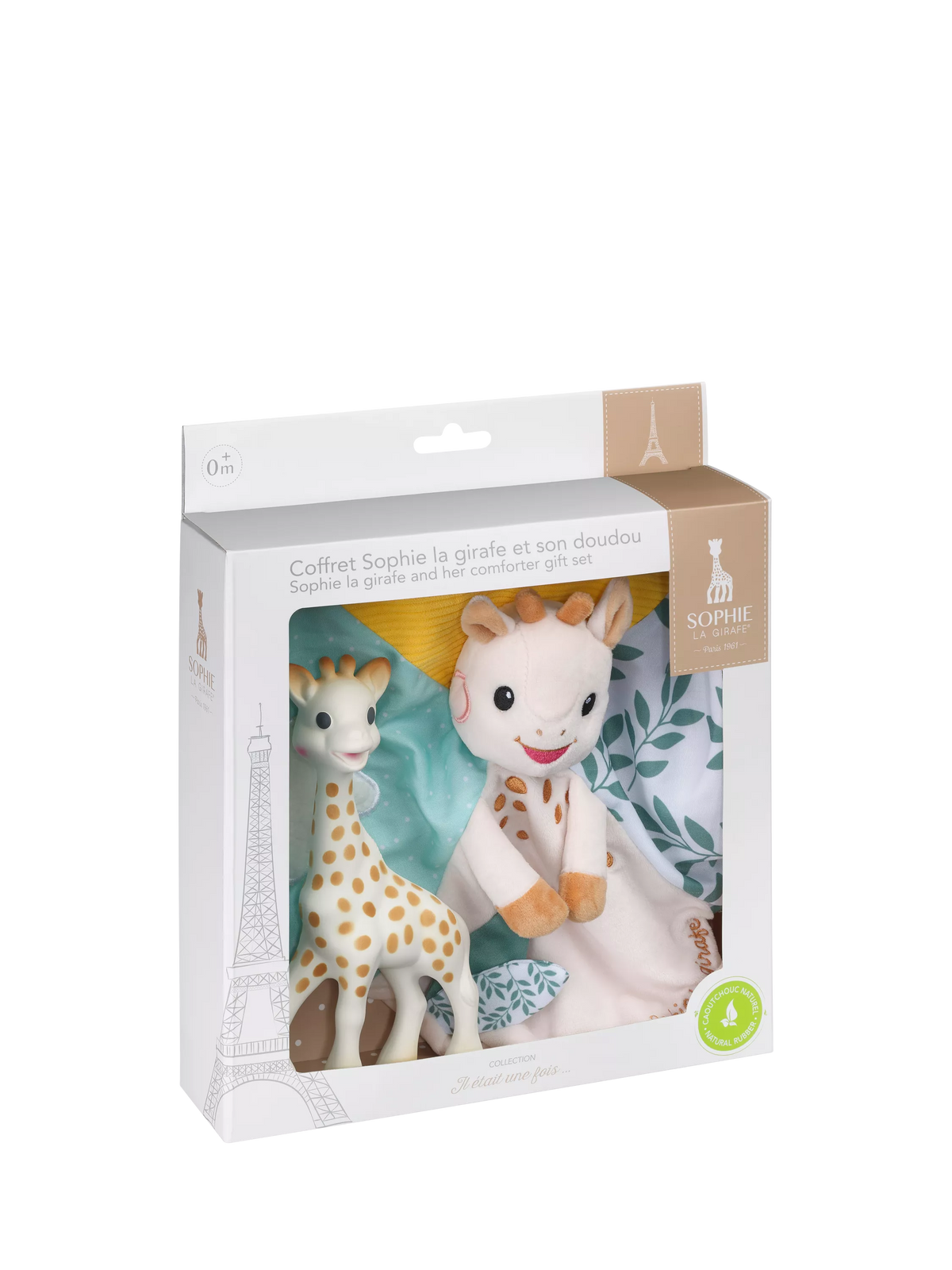 Sophie la girafe baby comforter gift set, imported from the UK