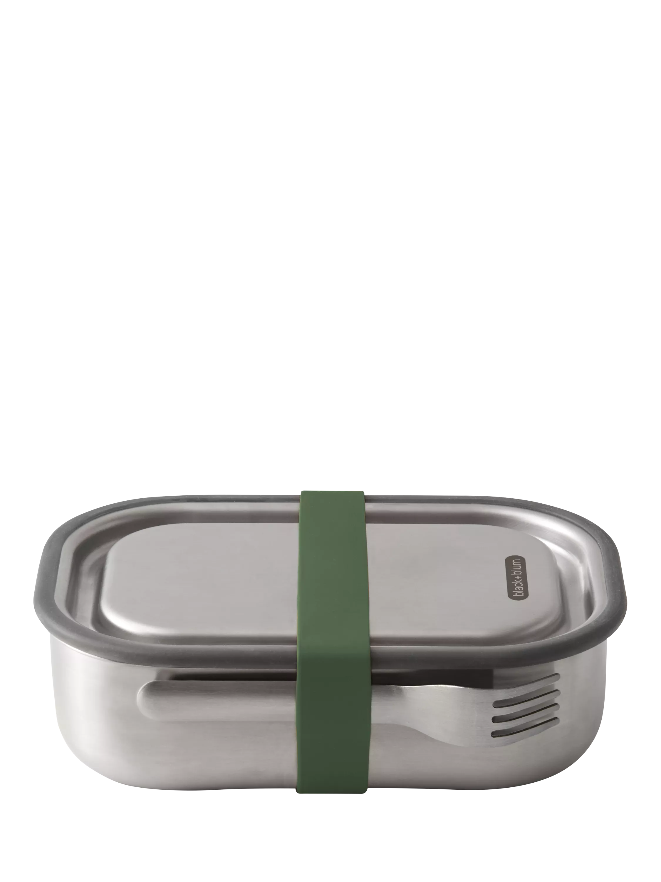 black+blum large stainless steel lunch box 1L olive - British product
