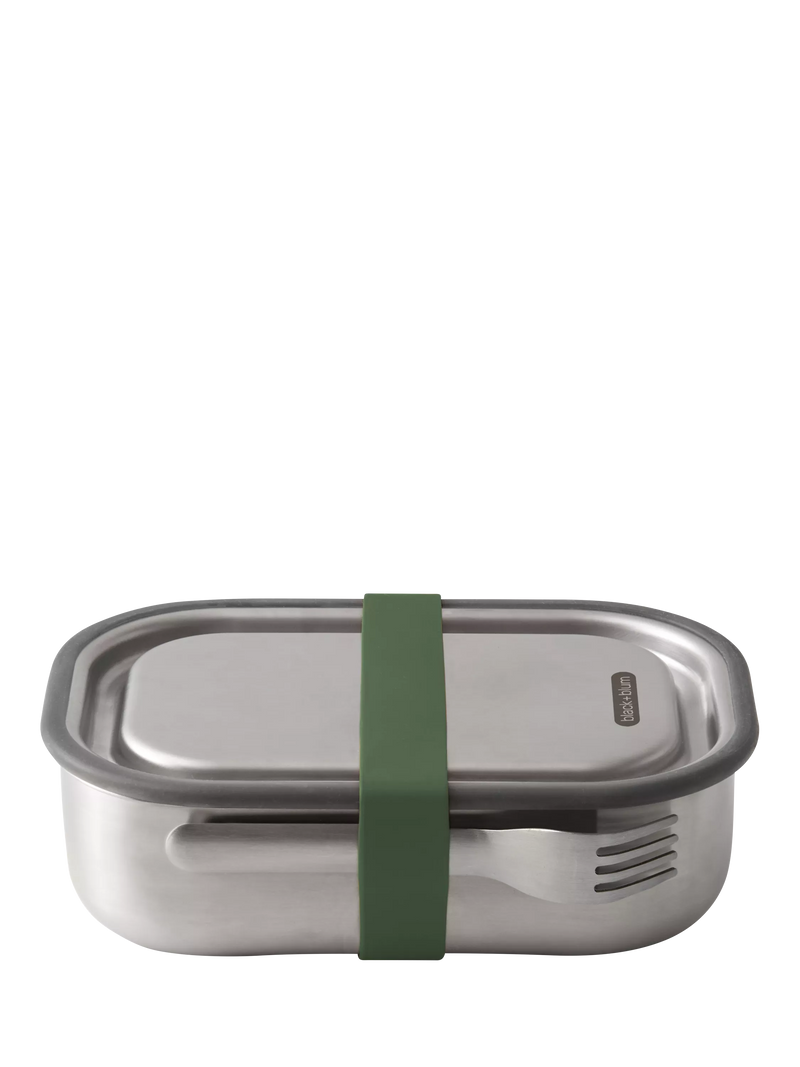 black+blum large stainless steel lunch box 1L olive - British product