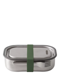black+blum large stainless steel lunch box 1L olive - British product