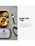 black+blum large stainless steel lunch box 1L olive - British product